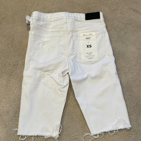 VERVET WHITE JEANS SHORTS, XS - Picture 4 of 8
